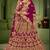 Rani Pink Velvet Heavy Embroidery Bridal Lehenga