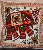 ELEPHANT AARI EMBROIDERED CUSHION COVER (Set of 5)