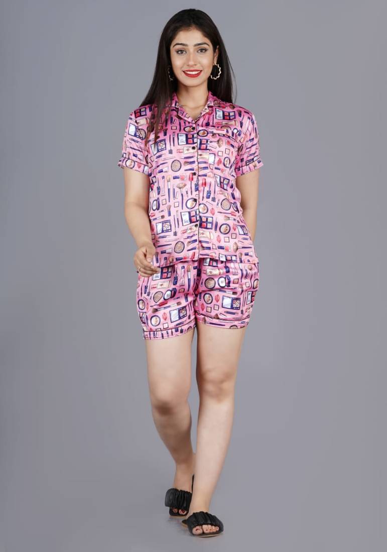 Makeup kit Printed Loungewear Shorts