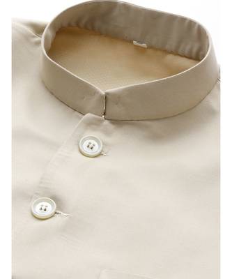 Fawn  Viscose plain stitched  Sherwani  Pant 2