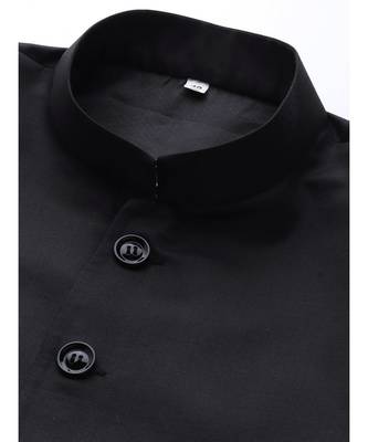 Black Viscose plain stitched  Sherwani  Pant 2