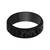 Black silver  platedSilver Plastic   Ring