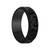 Black silver  platedSilver Plastic   Ring