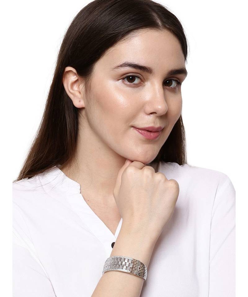 Silver american diamonds Sterling Silver Brass Bracelet