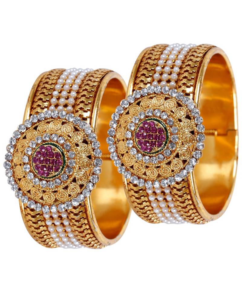 Gold pearl Yellow Gold Brass Bracelet