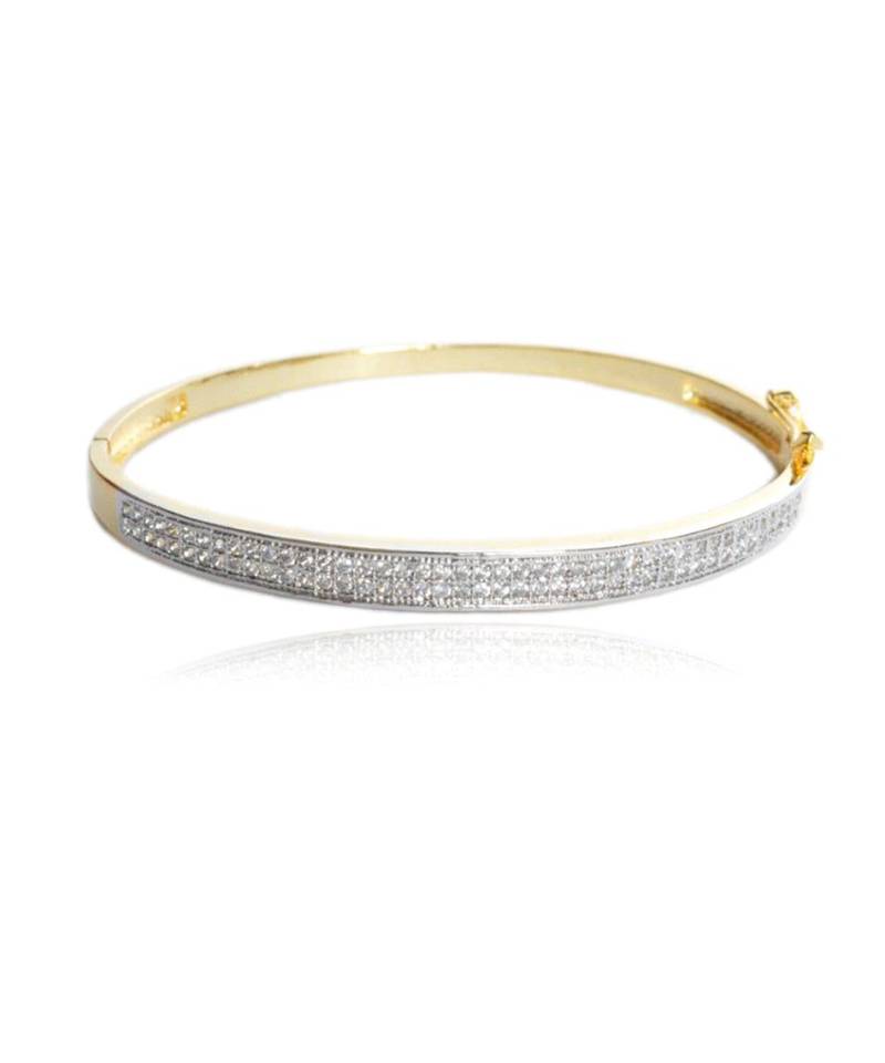 Gold american diamonds Yellow Gold Brass Bracelet