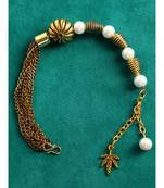 Bronze pearl antique gold Alloy Bracelet