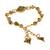 Bronze beaded jewellery antique gold Alloy Bracelet