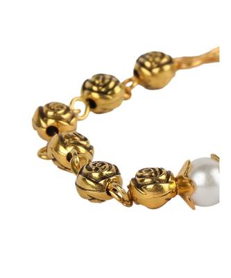 Bronze beaded jewellery antique gold Alloy Bracelet 4