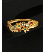 Gold kundan Yellow Gold Brass Bracelet