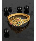 Gold kundan Yellow Gold Brass Bracelet