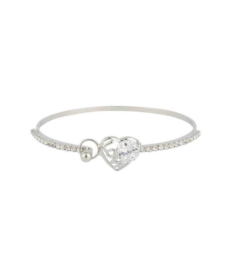 Silver american diamonds Sterling Silver Brass Bracelet