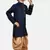 Blue woven blended cotton boys-dhoti-kurta