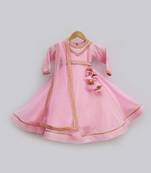 Pink Georgette Embroidered Anarkali Salwar Suit