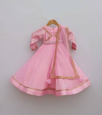 Pink Georgette Embroidered Anarkali Salwar Suit 2