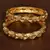 Gold Plated Stone Embellished Bangle Set for Women BD531