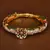 Gold plated copper made zircon and stone embellished Bracelet BD544