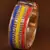 Gold plated zircon and seed beads embellished bracelet BD552