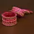 Silk thread with Zircon Stone worked Bangle Set for Women BD536