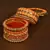 Silk thread with Zircon Stone worked Bangle Set for Women BD537