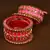 Silk thread with Zircon Stone worked Bangle Set for Women BD539