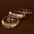 Seed Beads and Zircon Stone Embellished Bangle Set BD541