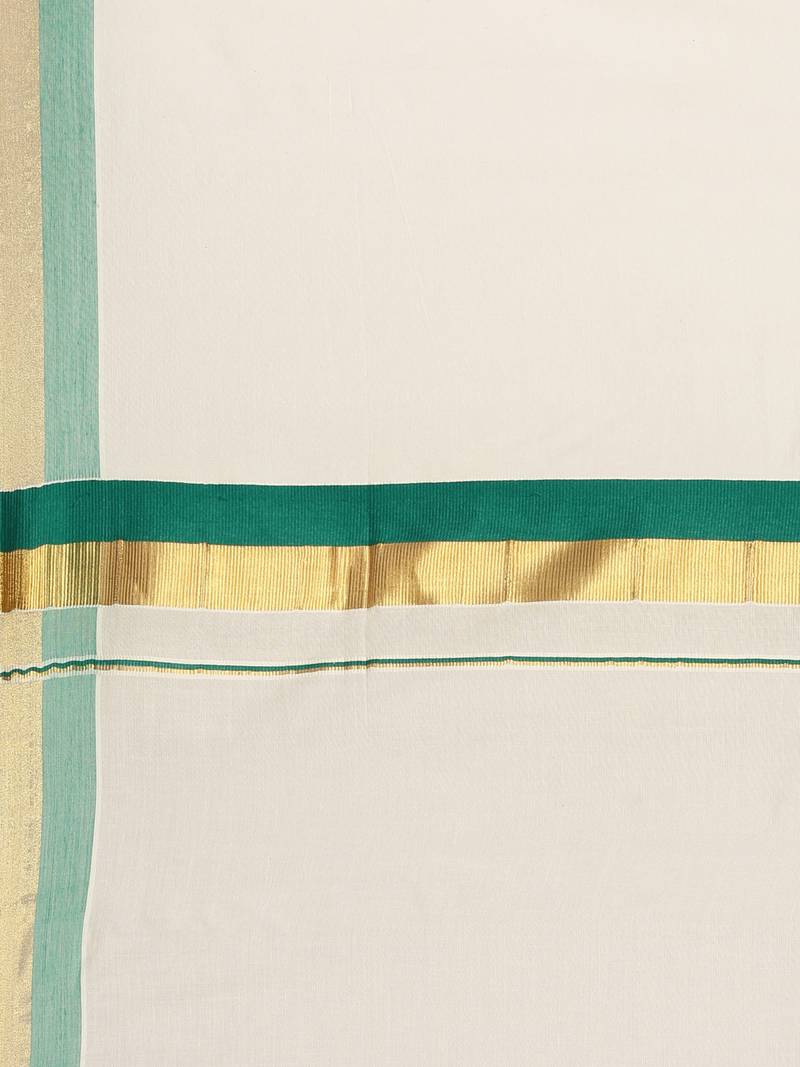 white pure cotton woven saree with blouse