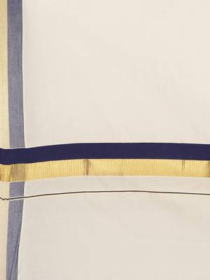 white pure cotton woven saree with blouse 5
