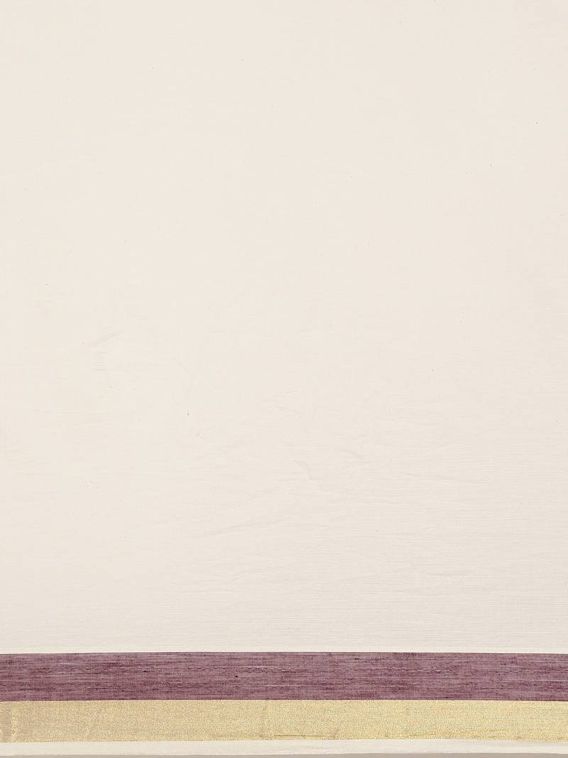 white pure cotton woven saree with blouse