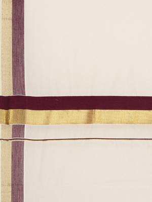 white pure cotton woven saree with blouse 5