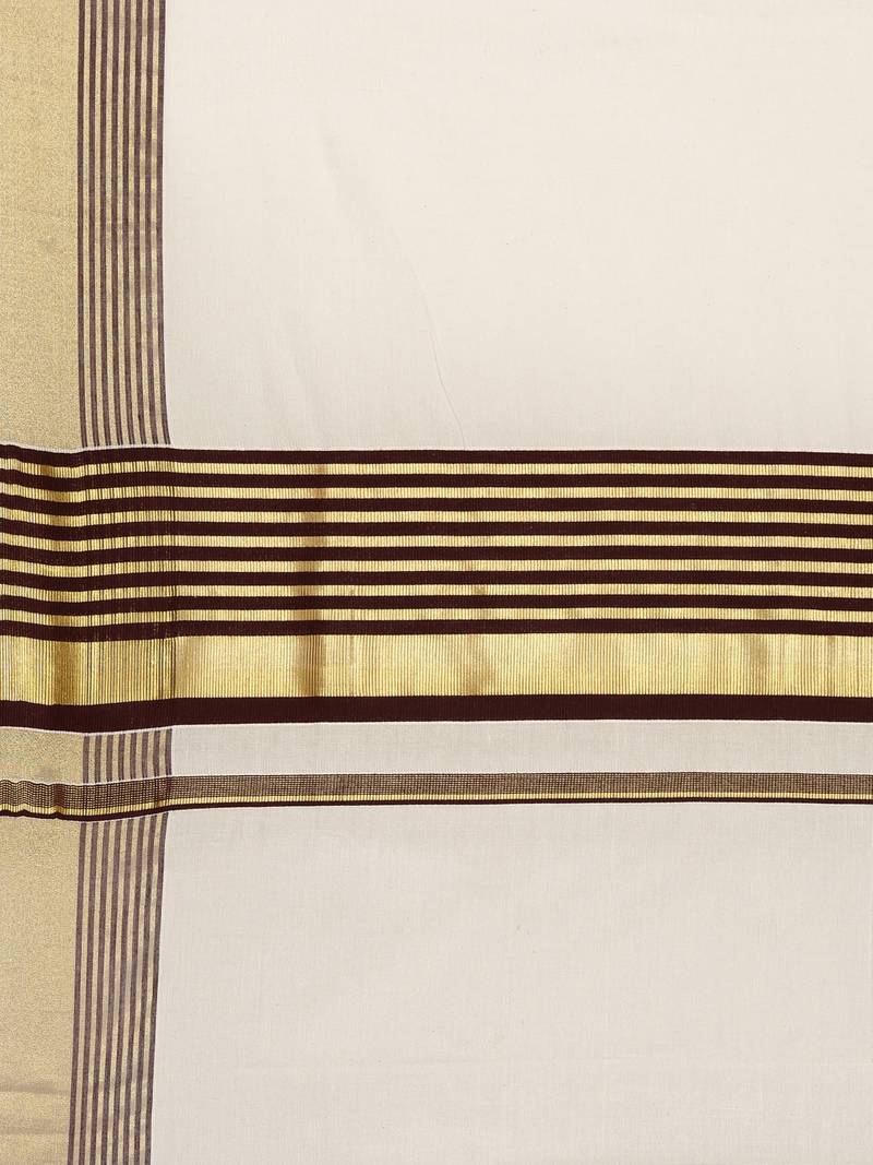 white pure cotton woven saree with blouse