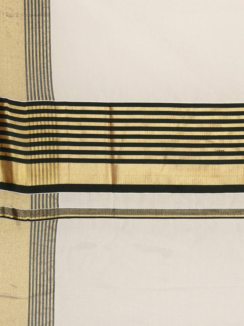 white pure cotton woven saree with blouse