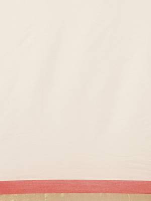 white pure cotton woven saree with blouse 4