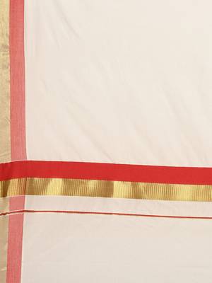 white pure cotton woven saree with blouse 5