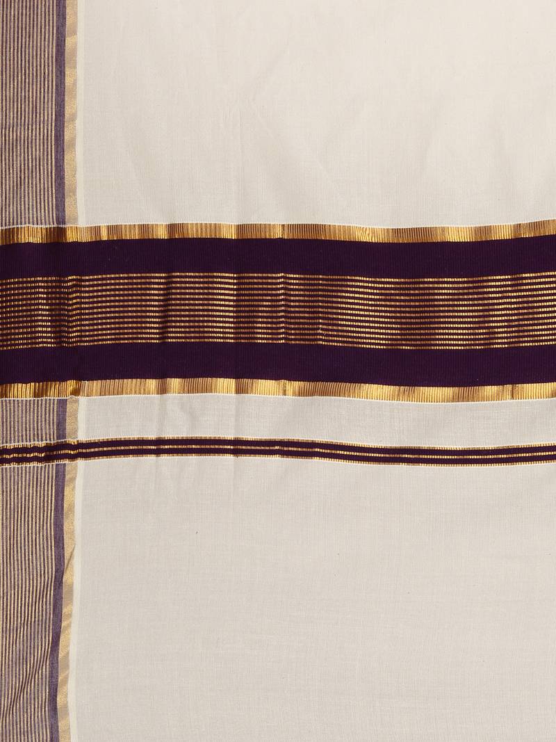 white pure cotton woven saree with blouse