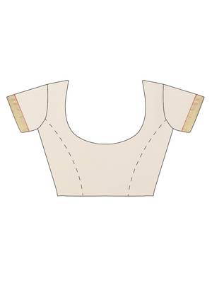 white pure cotton woven saree with blouse 6