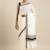 white pure cotton woven saree with blouse
