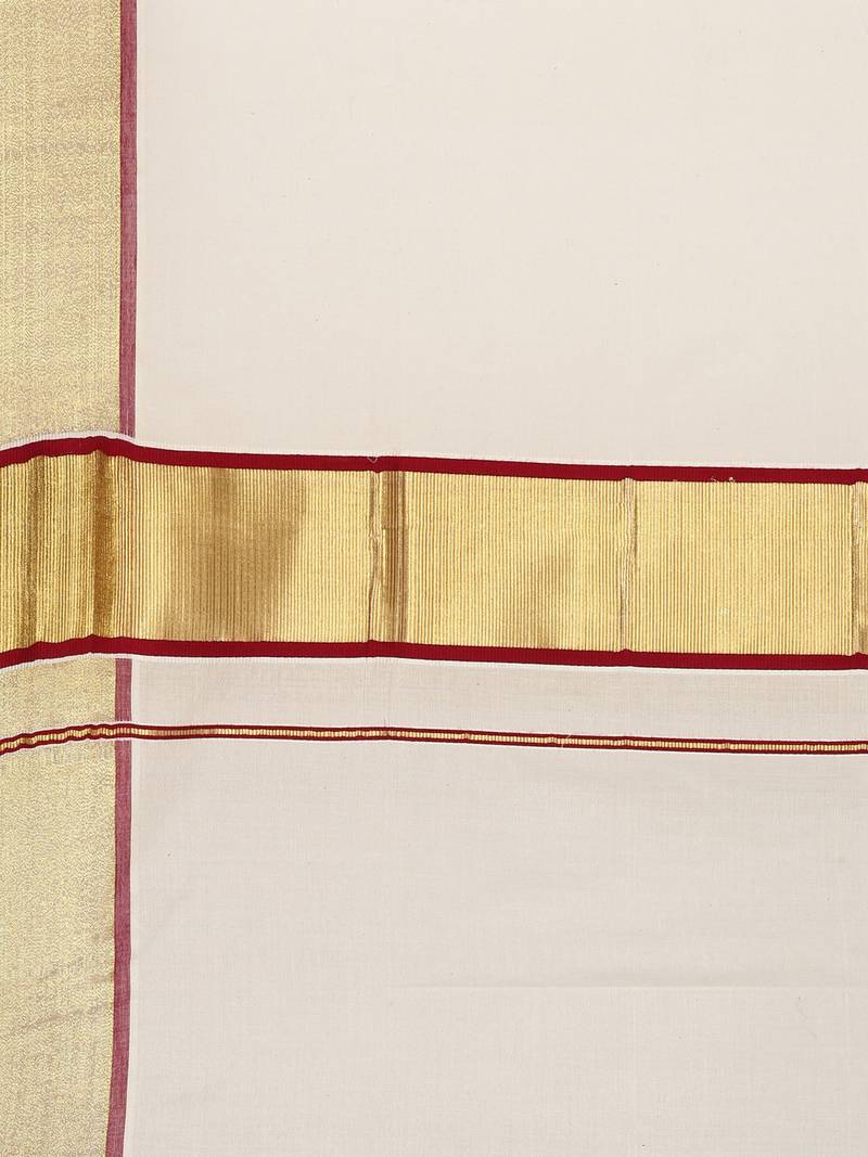 white pure cotton woven saree with blouse