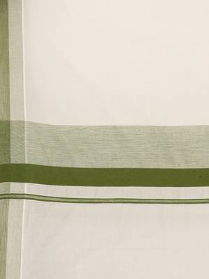 white pure cotton woven saree with blouse 4