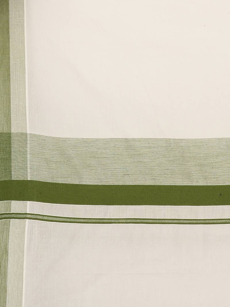 white pure cotton woven saree with blouse