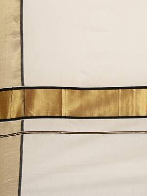white pure cotton woven saree with blouse 5