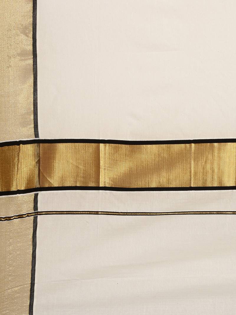 white pure cotton woven saree with blouse