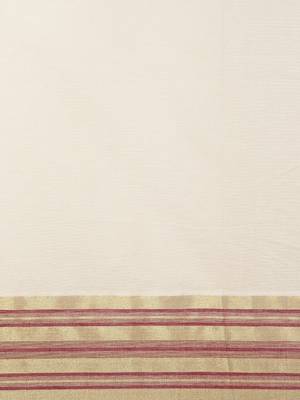 white pure cotton woven saree with blouse 4