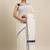 white pure cotton woven saree with blouse
