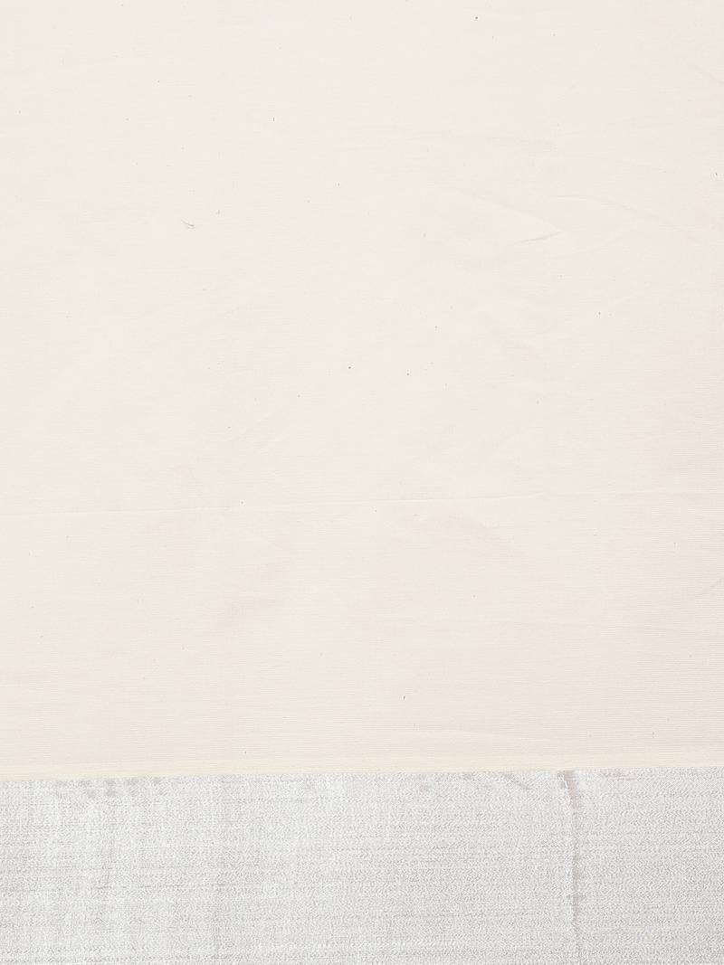 white pure cotton woven saree with blouse