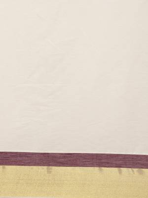 white pure cotton woven saree with blouse 4
