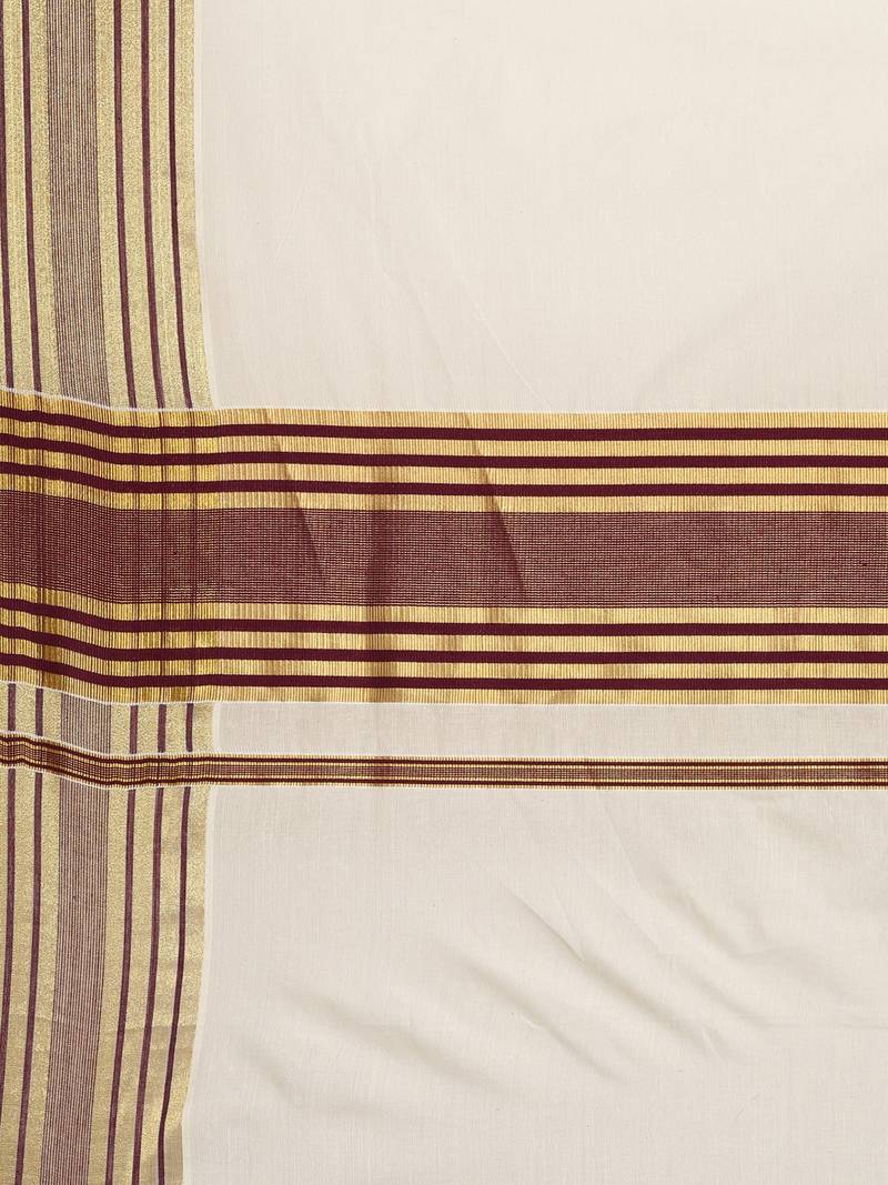 white pure cotton woven saree with blouse