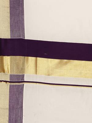 white pure cotton woven saree with blouse 5