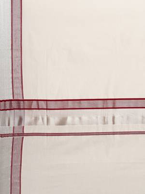 white pure cotton woven saree with blouse 5