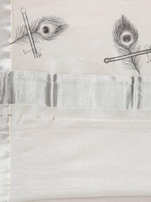 white pure cotton woven saree with blouse 5